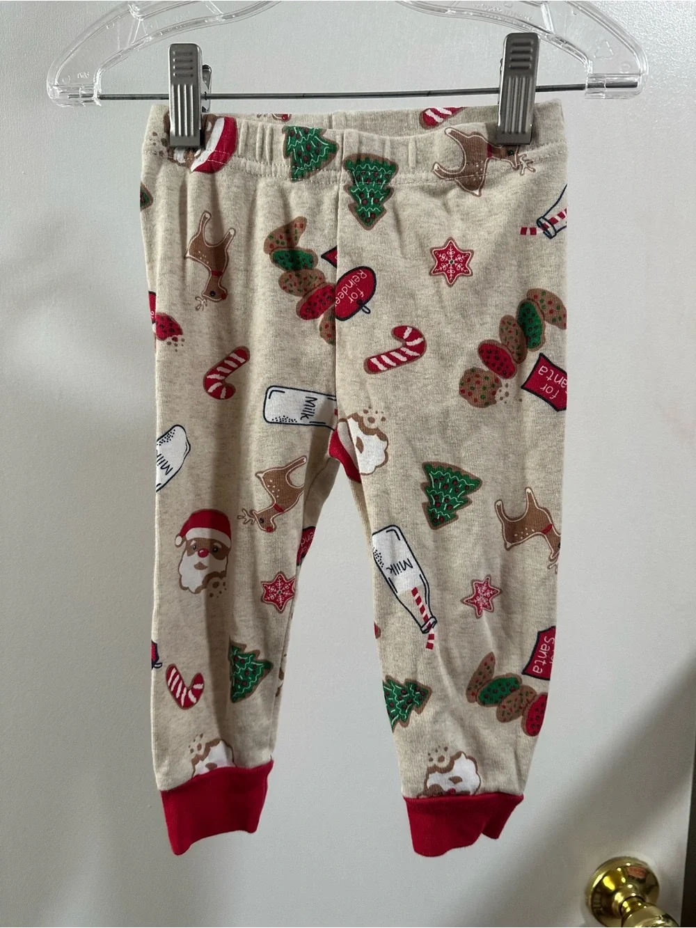Baby And Toddler Milk And Cookies Snug Fit Cotton Pajamas - Tan